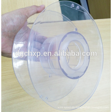 carretes de hilo de plástico transparente para filamento de impresora 3d de 1 kg